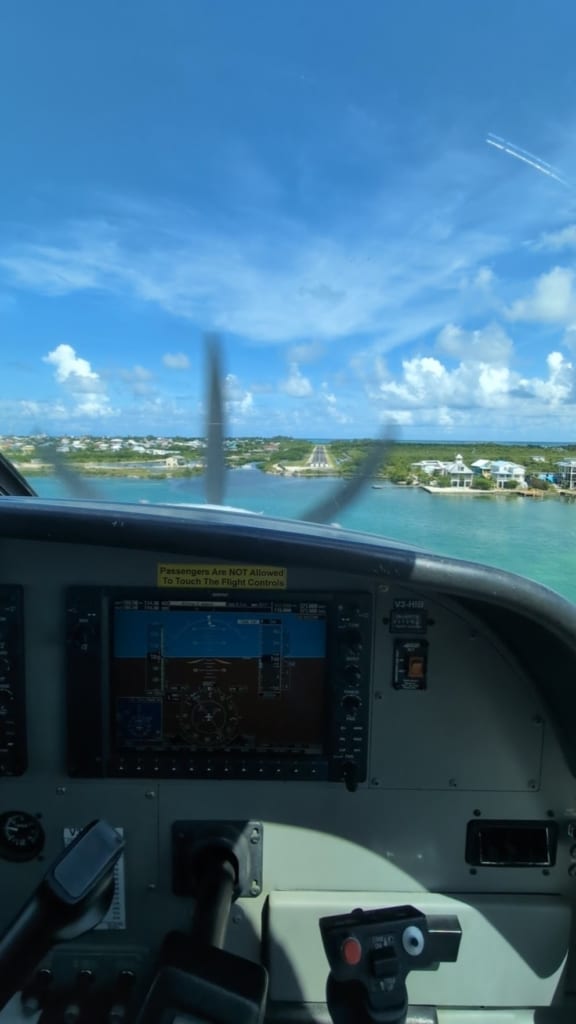 Aerial view from front of plane